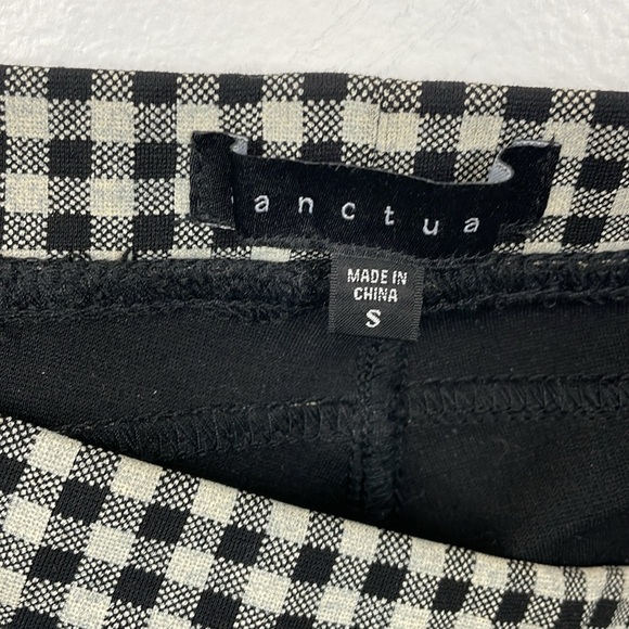 Sanctuary Checked Skinny Legging Pant Womens Small Fax Pocket Stretch Pull-on - Picture 10 of 10